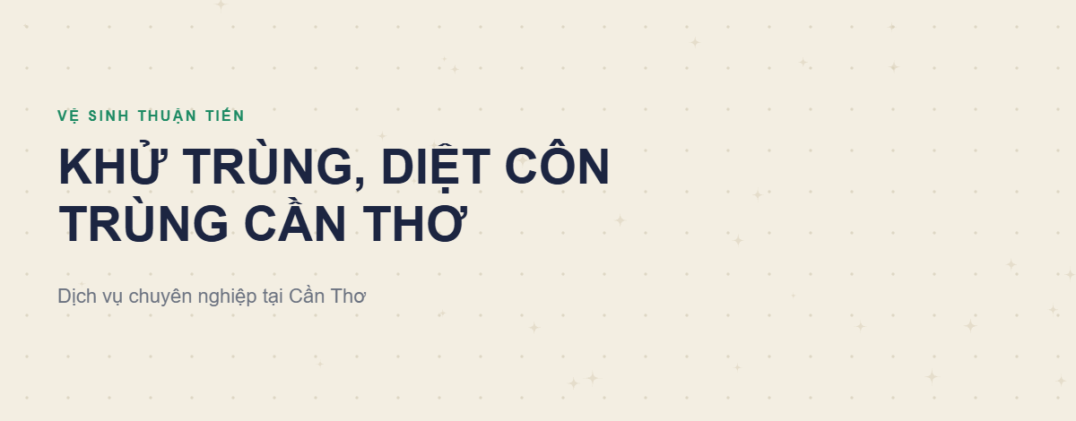 khử trùng diệt côn trùng Cần Thơ